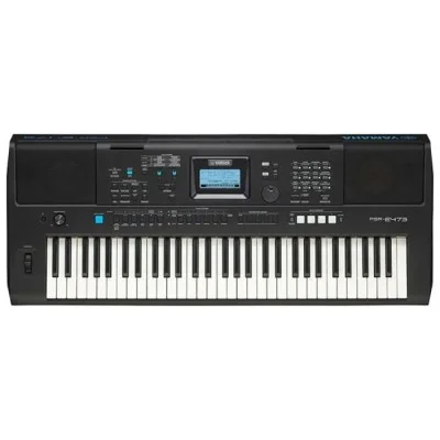 Yamaha (PSR-E463) Portable Keyboard With 61 Keys Piano – Black